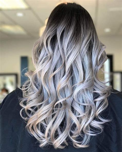 blonde to silver ombre hair